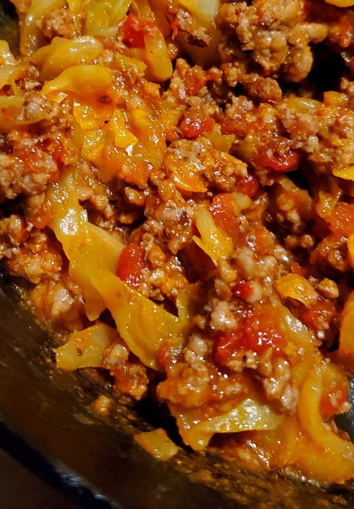 Ground Beef And Cabbage Skillet