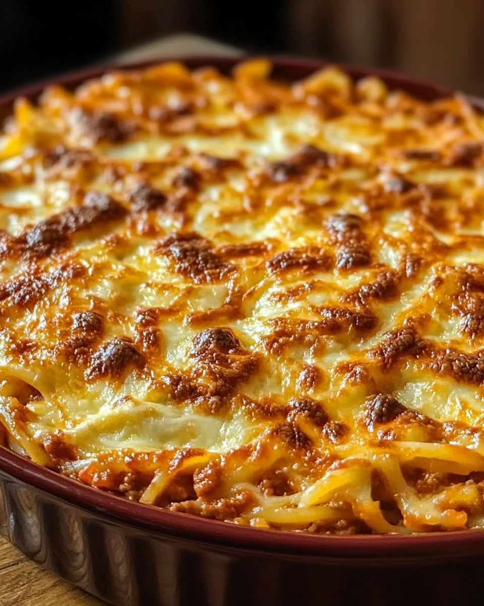 MILLION DOLLAR SPAGHETTI CASSEROLE