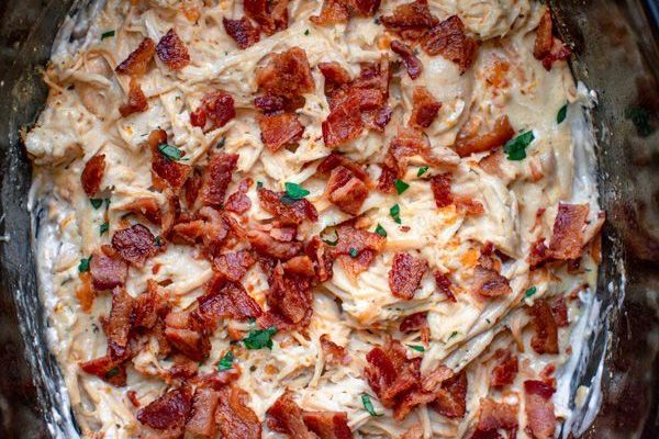 Slow-Cooker Chicken Bacon Ranch Sandwiches