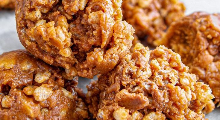 No Bake Reese’s Krispy Cookies