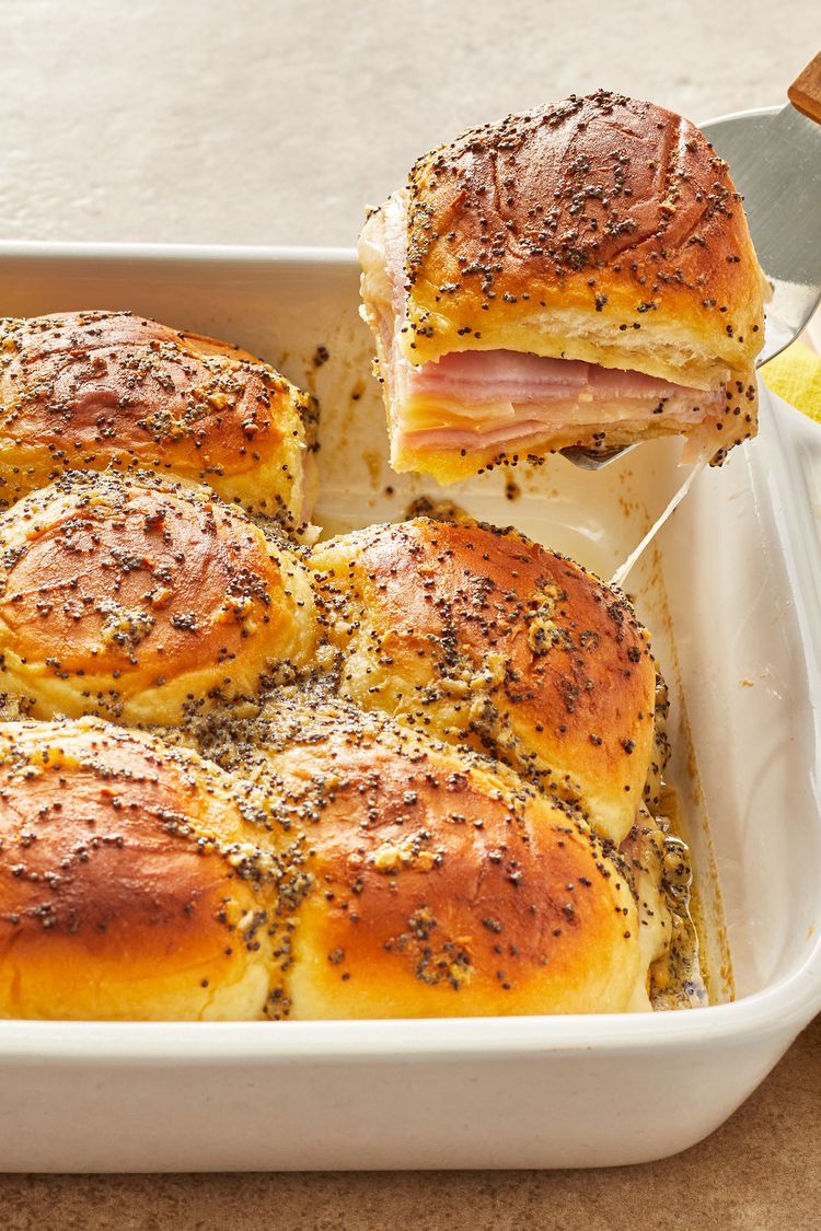 HAWAIIAN BAKED HAM AND SWISS SANDWICHES