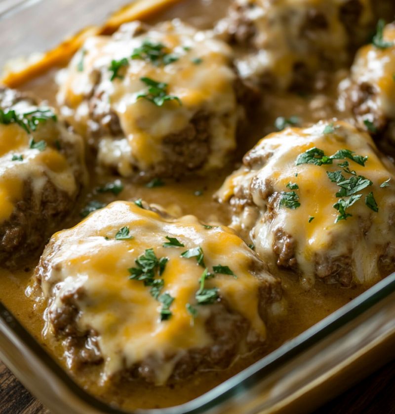 Amish Hamburger Steak Bake