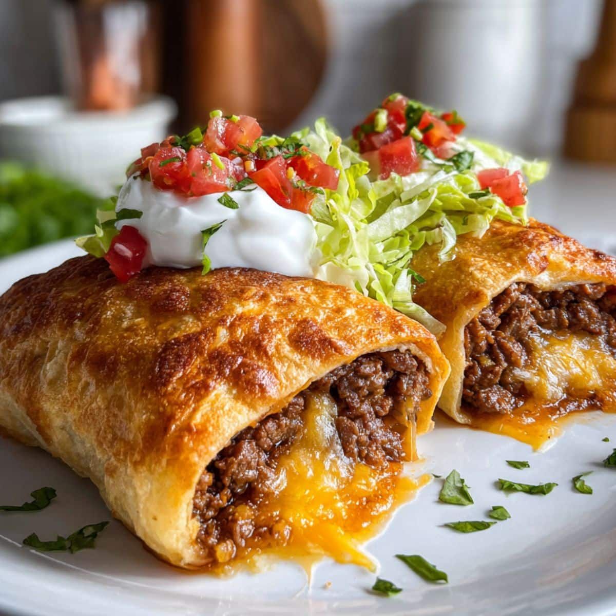 Beef and Cheese Chimichanga