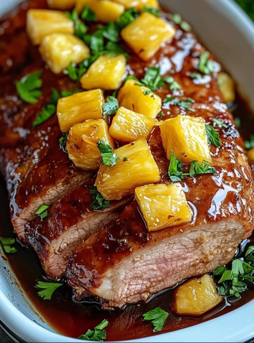 Slow Cooker Pineapple Pork