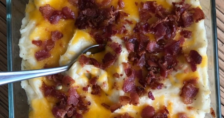 Twice Baked Potato Casserole With Bacon