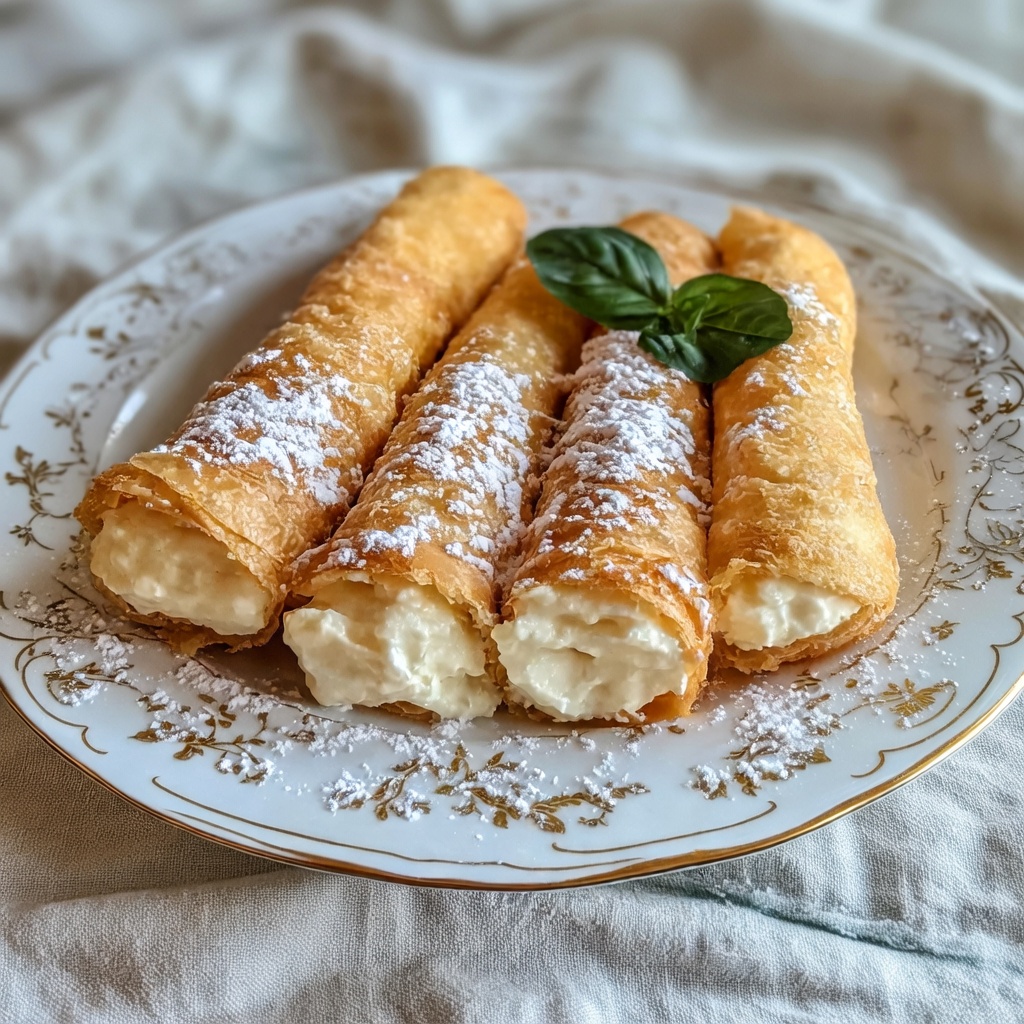 Italian Cream Stuffed Cannoncini