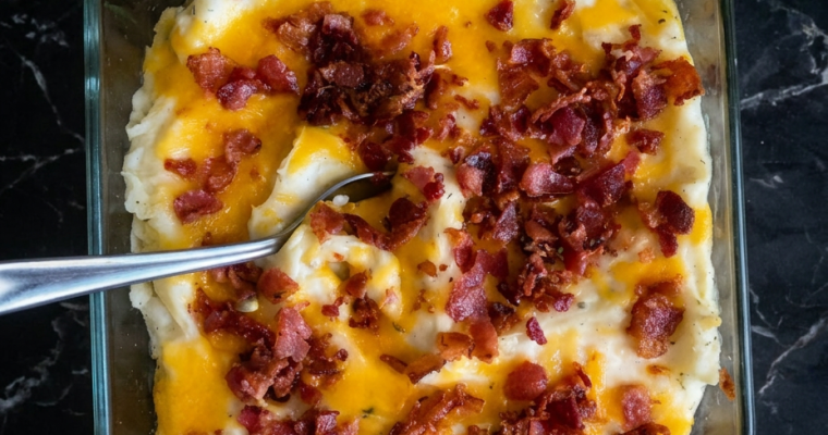 Twice Baked Potato Casserole With Bacon