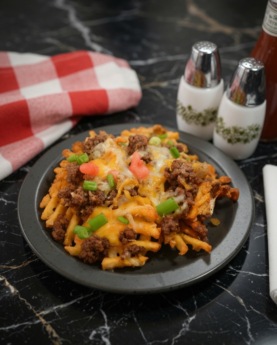 Cheesesteak Taco Fries
