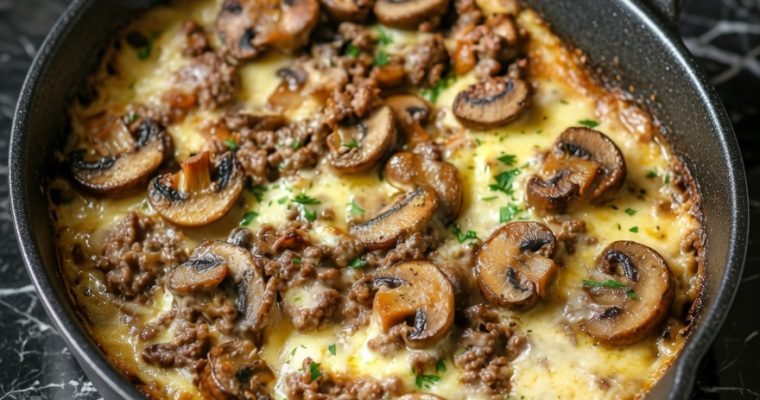 Hamburger Mushroom Bake