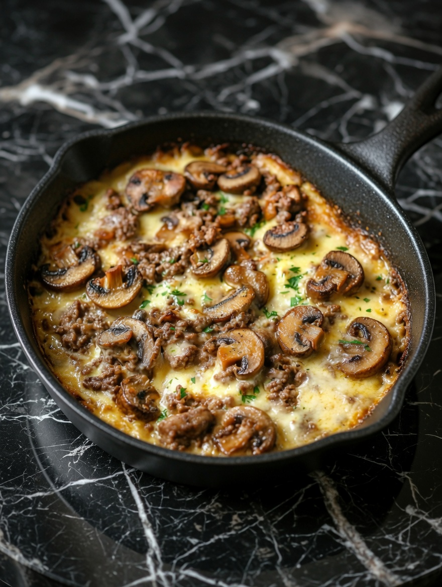 Hamburger Mushroom Bake