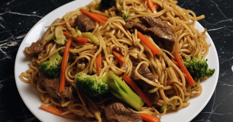 Ground Beef Lo Mein