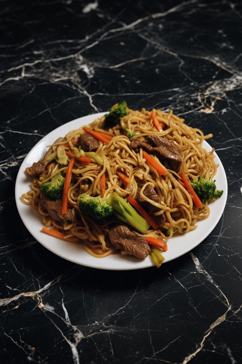 Ground Beef Lo Mein
