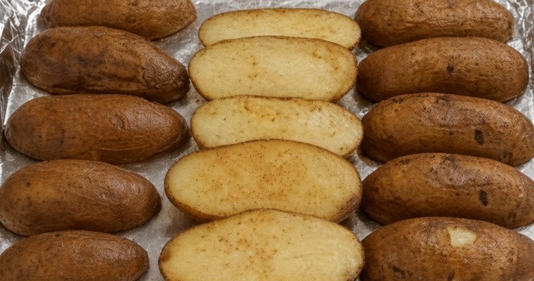 OVEN ROASTED LARGE MELTING POTATOES!!!