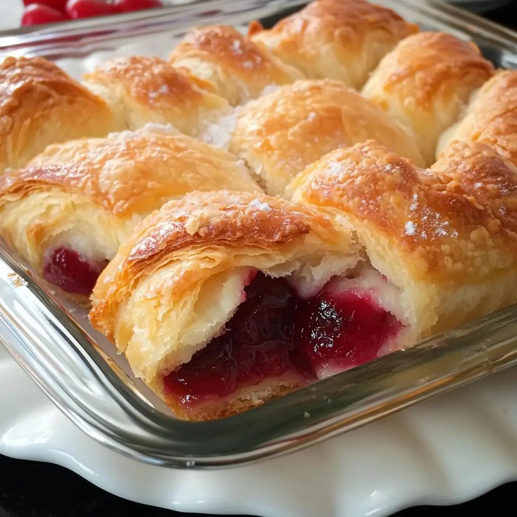 CHERRY FILLED CRESCENT ROLLS