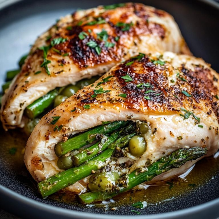 ASPARAGUS STUFFED CHICKEN BREASTS