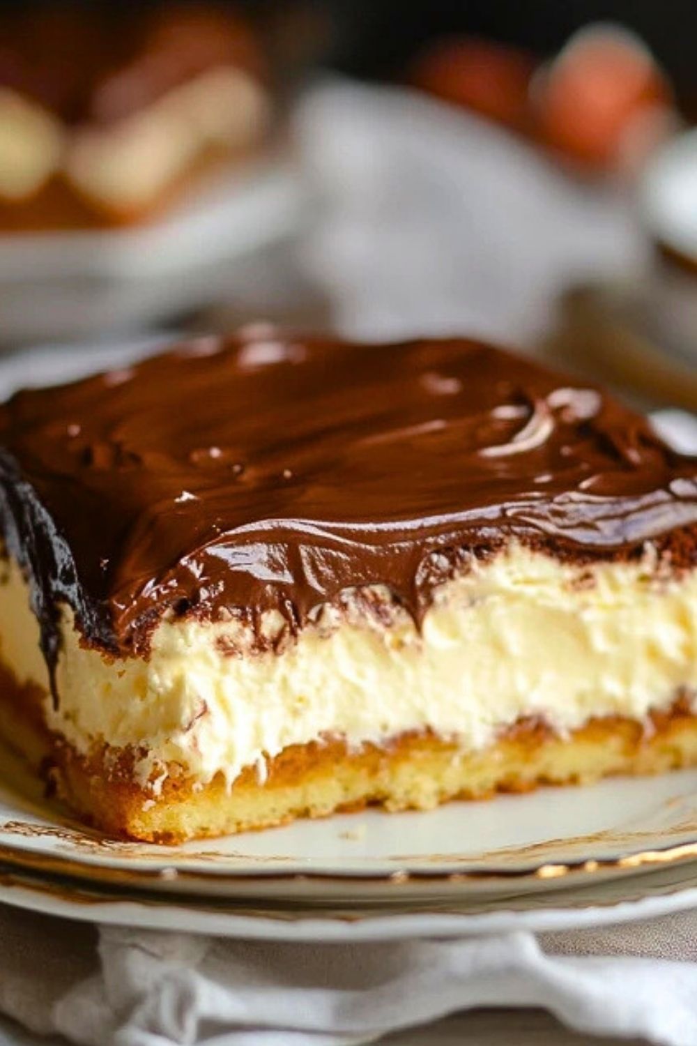 BOSTON CREAM PIE POKE CAKE
