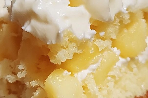 Pineapple Condensed Milk Cake
