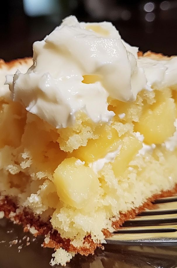 Pineapple Condensed Milk Cake