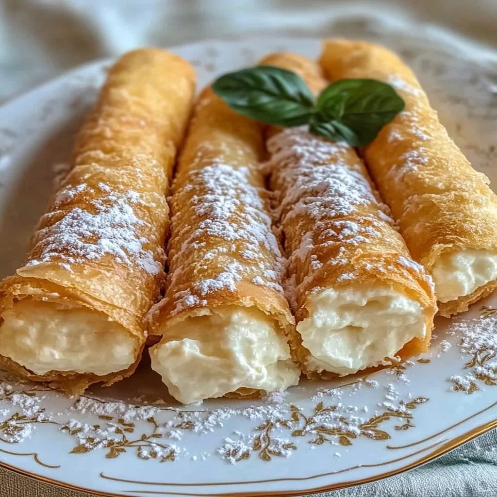 Italian Cream Stuffed Cannoncini