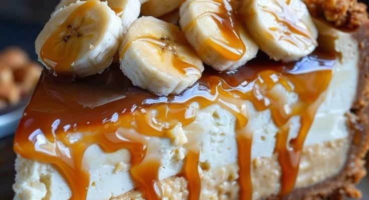 Caramel Banana Pudding Cheesecake