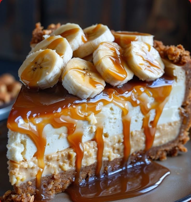Caramel Banana Pudding Cheesecake