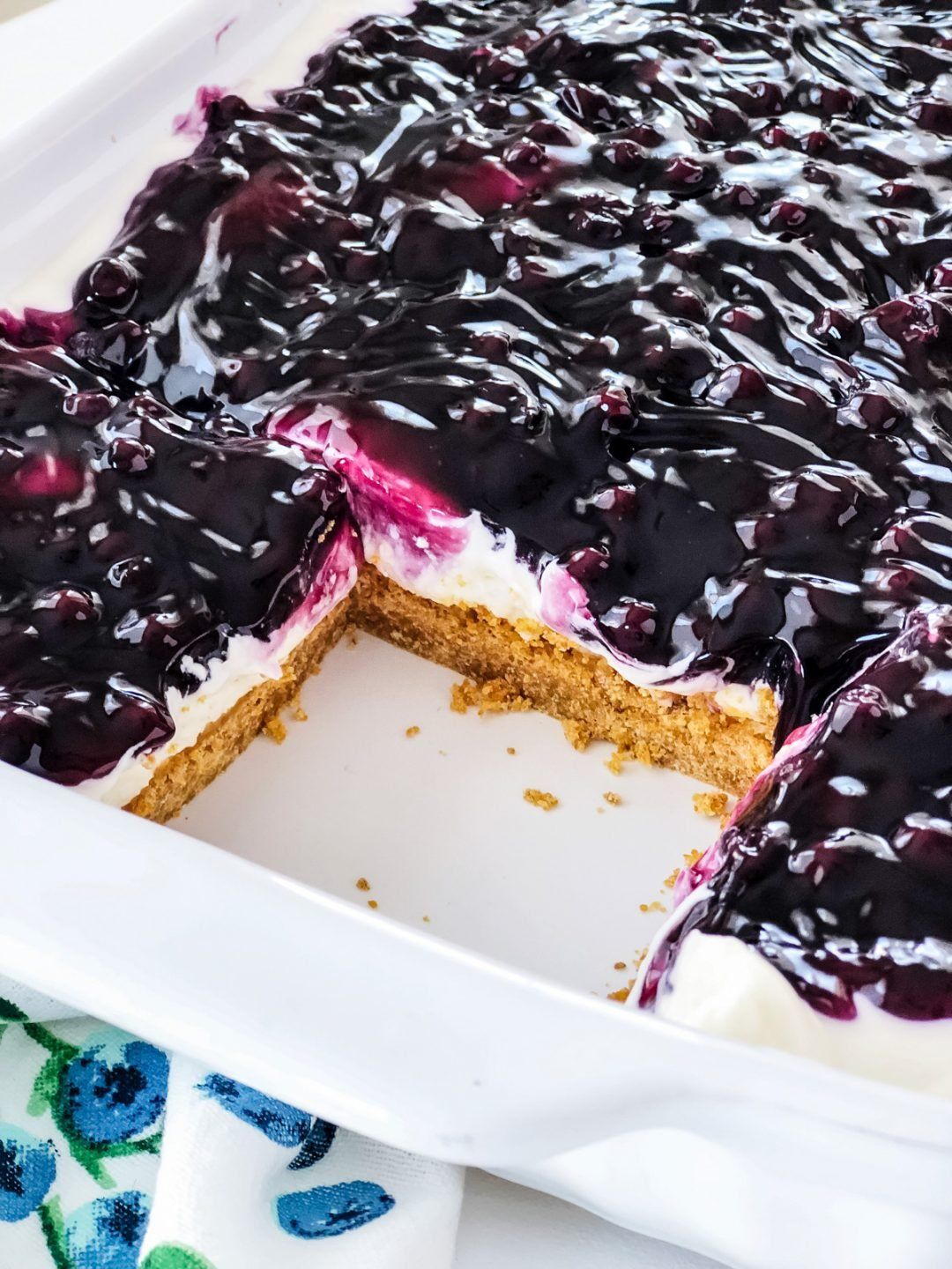 NO-BAKE BLUEBERRY CHEESECAKE