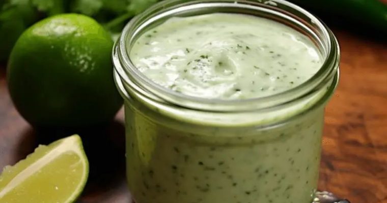 Jalapeno Cilantro Ranch Salad Dressing