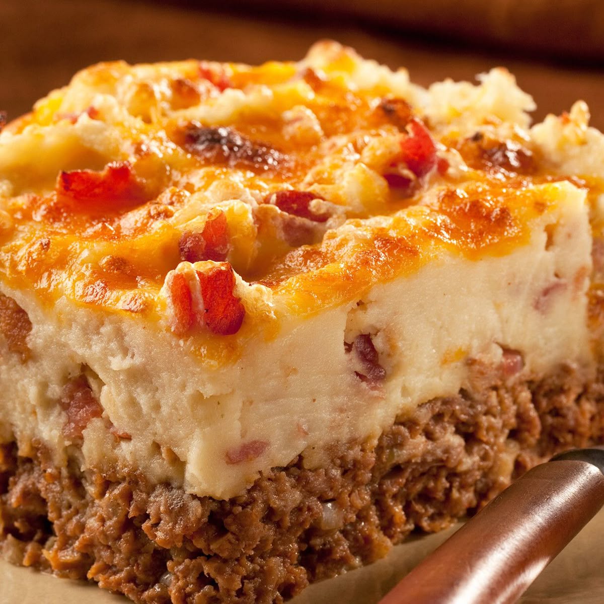 COWBOY MEATLOAF AND POTATO CASSEROLE