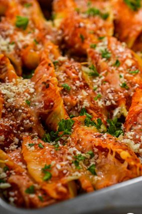 CHICKEN PARM STUFFED SHELLS
