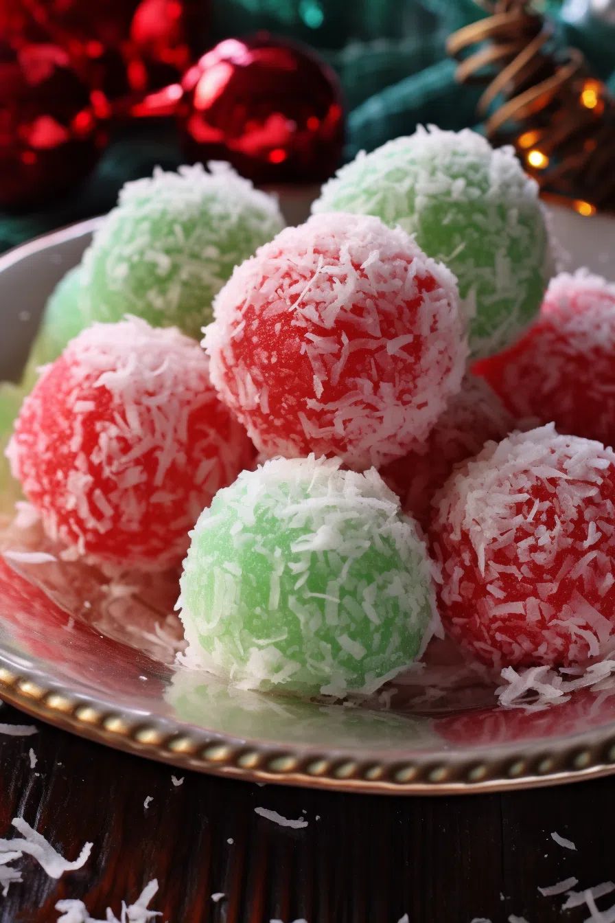 CHRISTMAS JELLO BALLS
