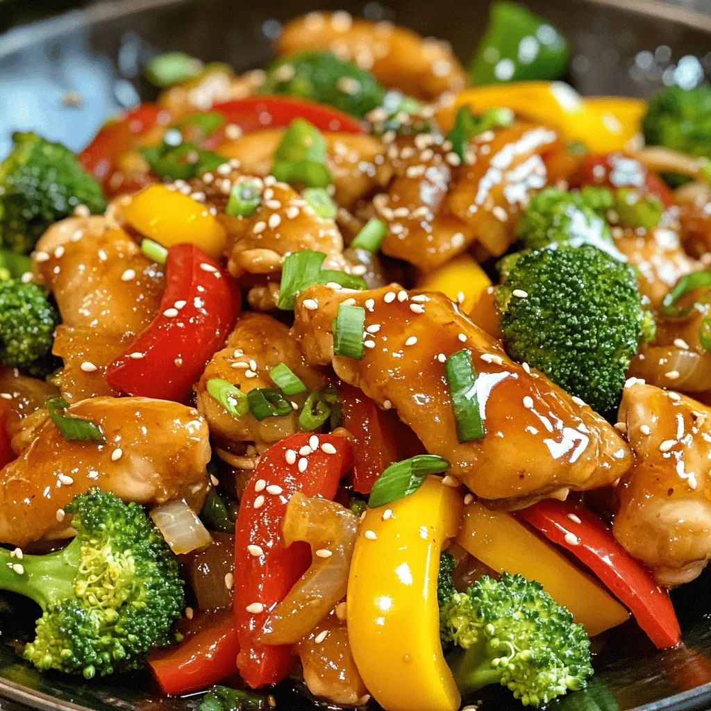 Honey Garlic Chicken Stir Fry