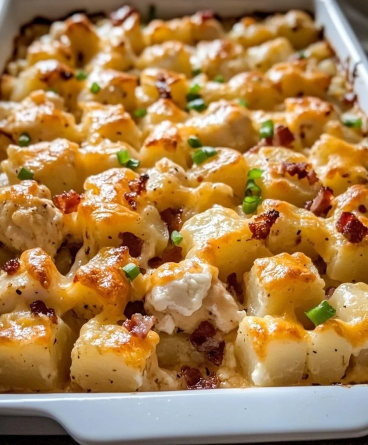 Loaded Baked Potato and Chicken Casserole