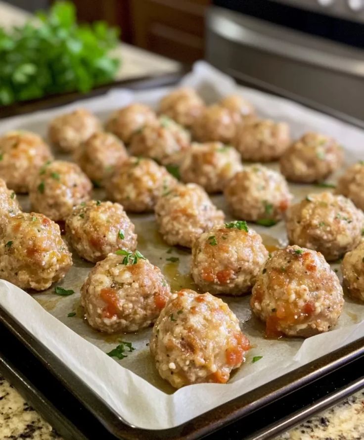 Easy Baked Meatballs