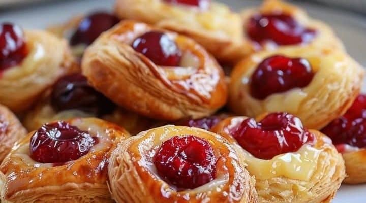 Mini Cherry Cheese Danishes