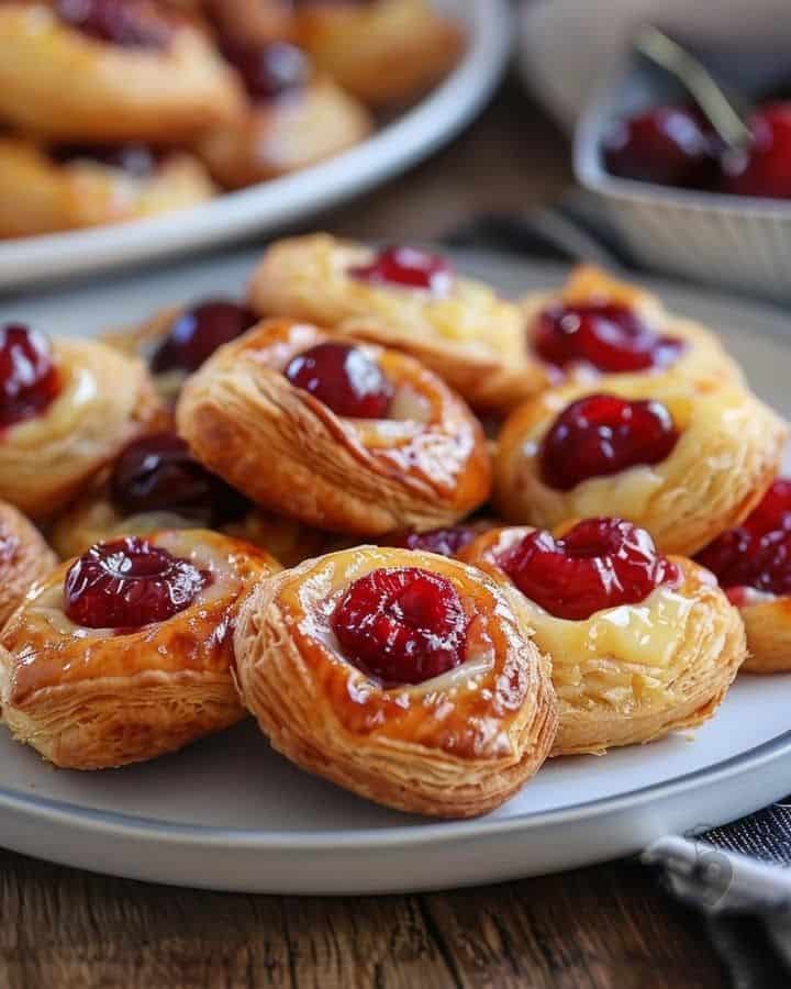 Mini Cherry Cheese Danishes