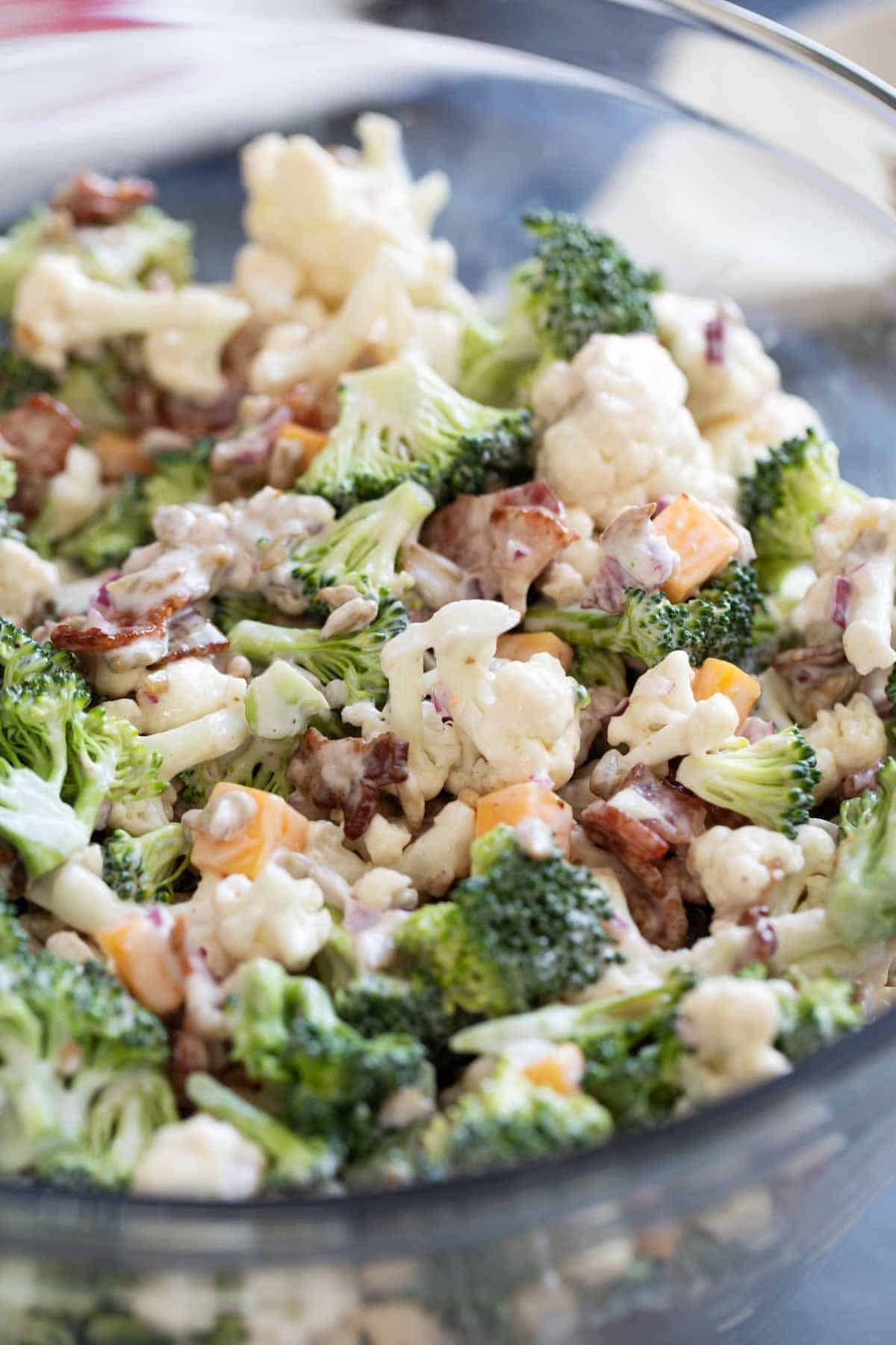 Broccoli Cauliflower Salad