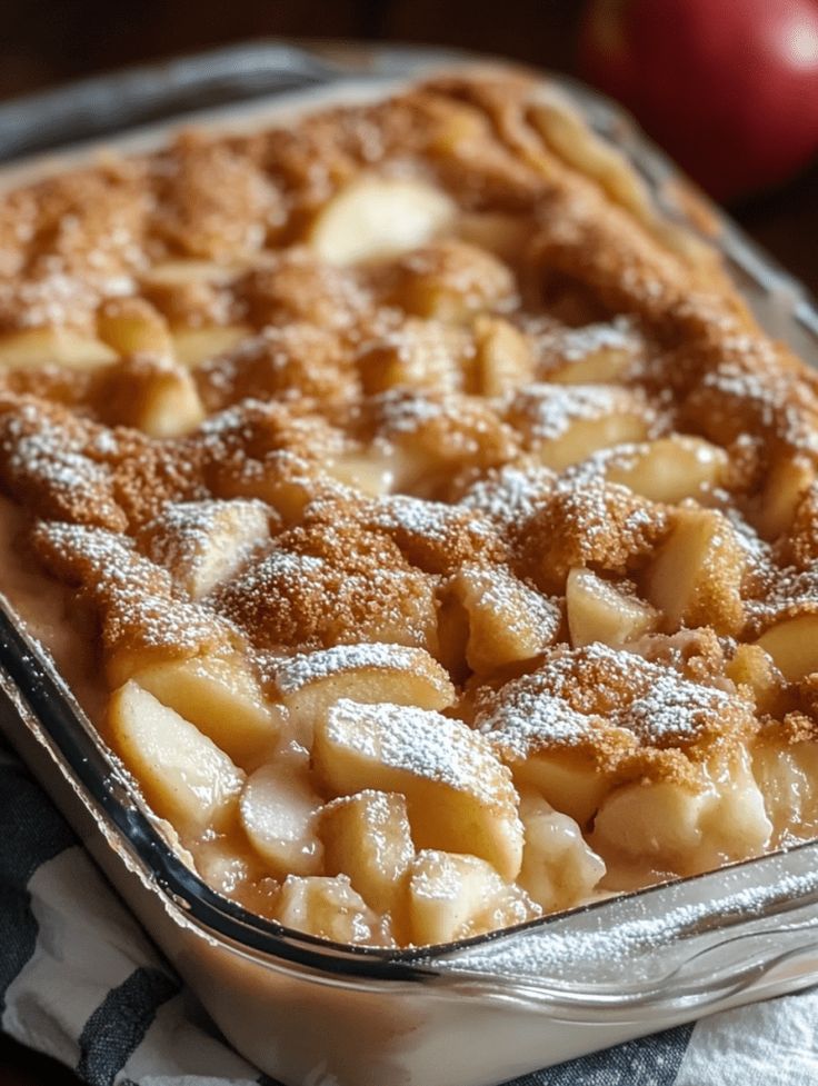 THREE INGREDIENT APPLE PIE CAKE