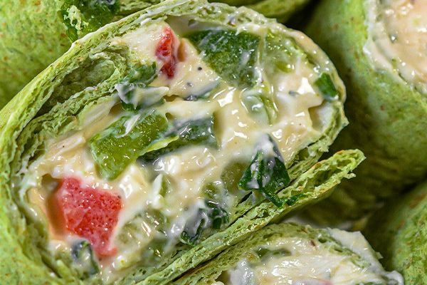 VEGETABLE & CREAM CHEESE TORTILLA ROLL UPS