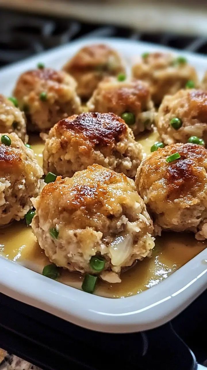 Leftover Turkey Stuffing Balls