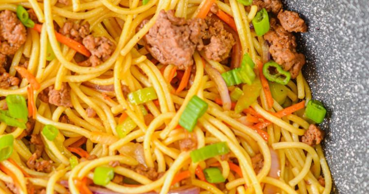 Ground Beef Lo Mein