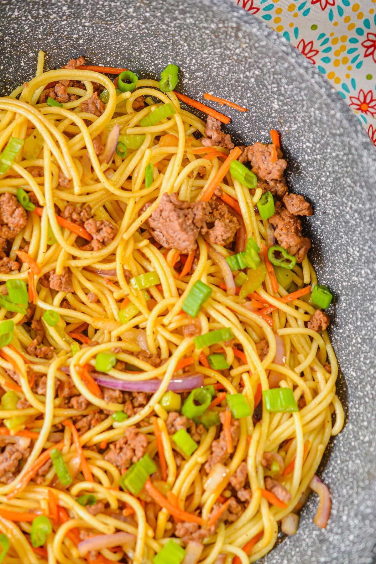 Ground Beef Lo Mein