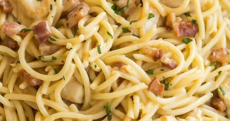 The Best Chicken Carbonara