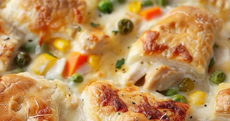 Chicken Pot Pie Bubble Up Casserole