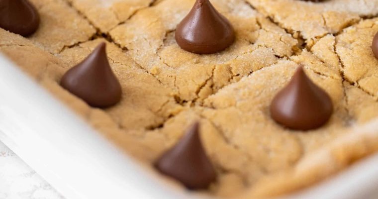 Peanut Butter Blossom Bars.
