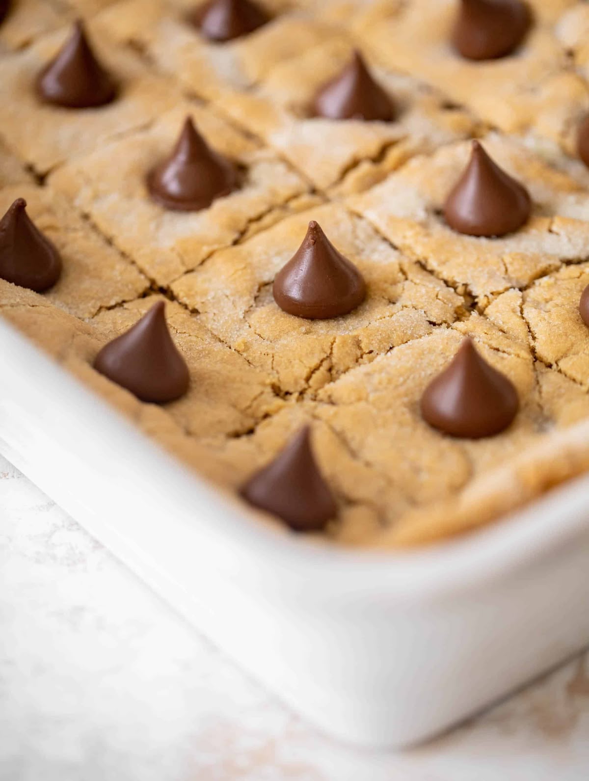 Peanut Butter Blossom Bars.