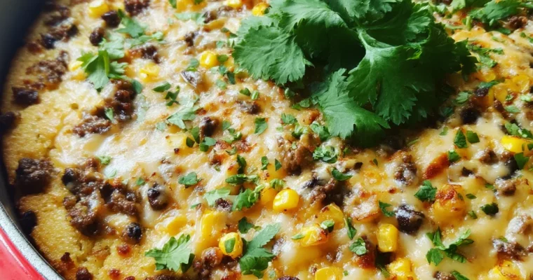 Cornbread Taco Casserole