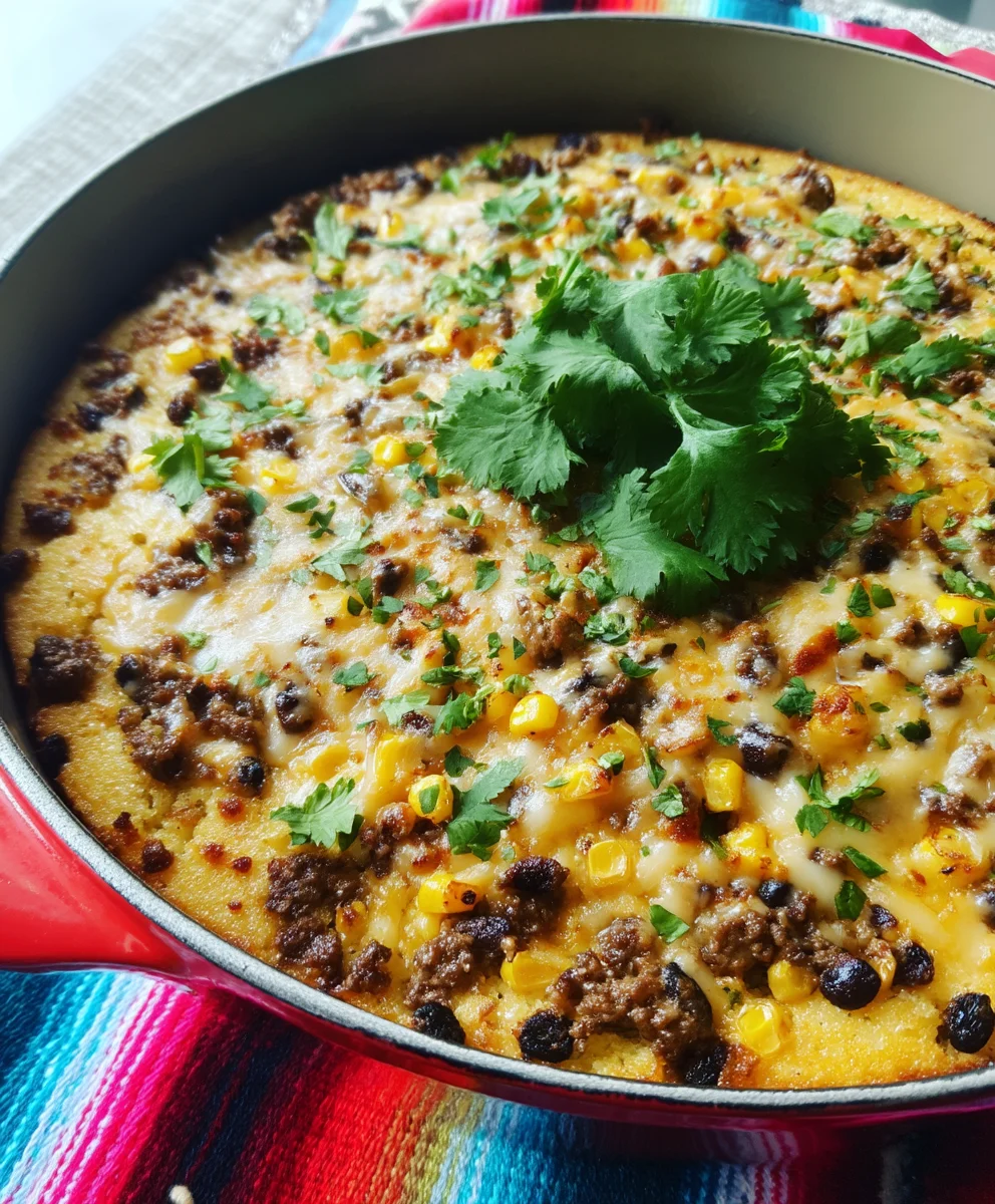 Cornbread Taco Casserole