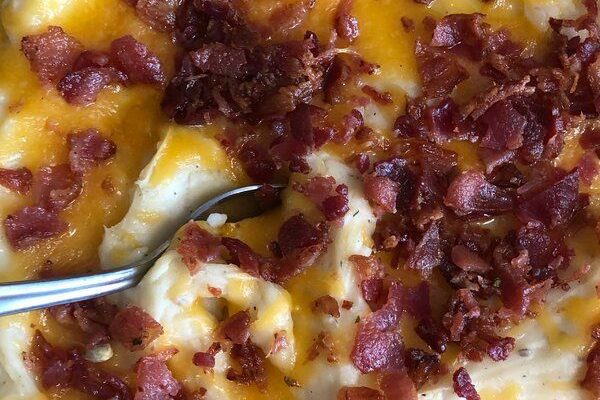 Twice Baked Potato Casserole With Bacon