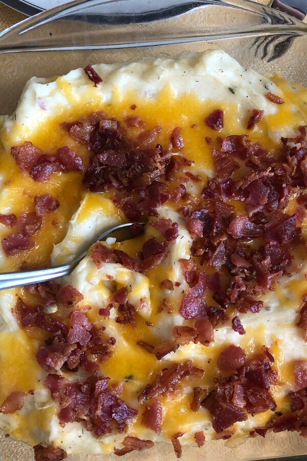 Twice Baked Potato Casserole With Bacon
