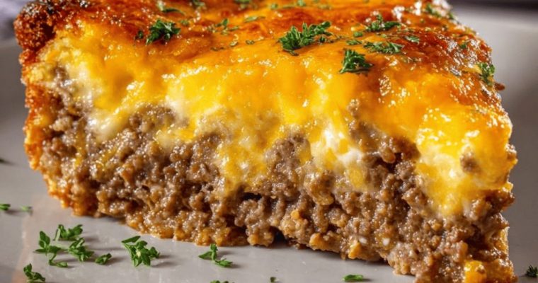 Southern Style Cheeseburger Pie